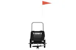 Vidaxl Pet Bike Trailer Black Oxford Fabric And Iron Vidaxl Pet Bike Trailer Black Oxford Fabric And Iron