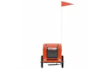 Vidaxl Pet Bike Trailer Orange Oxford Fabric And Iron Vidaxl Pet Bike Trailer Orange Oxford Fabric And Iron
