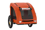 Vidaxl Pet Bike Trailer Orange Oxford Fabric And Iron Vidaxl Pet Bike Trailer Orange Oxford Fabric And Iron