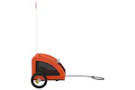 Vidaxl Pet Bike Trailer Orange Oxford Fabric And Iron Vidaxl Pet Bike Trailer Orange Oxford Fabric And Iron