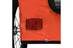Vidaxl Pet Bike Trailer Orange Oxford Fabric And Iron Vidaxl Pet Bike Trailer Orange Oxford Fabric And Iron