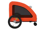 Vidaxl Pet Bike Trailer Orange Oxford Fabric And Iron Vidaxl Pet Bike Trailer Orange Oxford Fabric And Iron