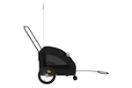 Vidaxl Pet Bike Trailer Black Oxford Fabric And Iron Vidaxl Pet Bike Trailer Black Oxford Fabric And Iron