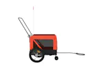 Vidaxl Pet Bike Trailer Orange And Black Oxford Fabric And Iron Vidaxl Pet Bike Trailer Orange And Black Oxford Fabric And Iron