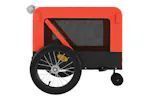 Vidaxl Pet Bike Trailer Orange And Black Oxford Fabric And Iron Vidaxl Pet Bike Trailer Orange And Black Oxford Fabric And Iron