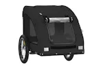 Vidaxl Pet Bike Trailer Black Oxford Fabric And Iron Vidaxl Pet Bike Trailer Black Oxford Fabric And Iron