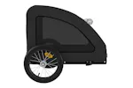 Vidaxl Pet Bike Trailer Black Oxford Fabric And Iron Vidaxl Pet Bike Trailer Black Oxford Fabric And Iron