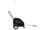 Vidaxl Pet Bike Trailer Black Oxford Fabric And Iron Vidaxl Pet Bike Trailer Black Oxford Fabric And Iron