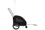Vidaxl Pet Bike Trailer Black Oxford Fabric And Iron Vidaxl Pet Bike Trailer Black Oxford Fabric And Iron