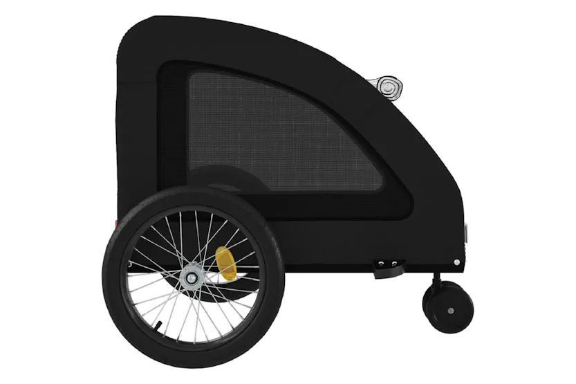 Vidaxl Pet Bike Trailer Black Oxford Fabric And Iron Vidaxl Pet Bike Trailer Black Oxford Fabric And Iron