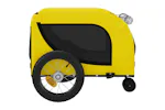 Vidaxl Pet Bike Trailer Yellow And Black Oxford Fabric And Iron Vidaxl Pet Bike Trailer Yellow And Black Oxford Fabric And Iron