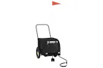Vidaxl Pet Bike Trailer Black Oxford Fabric And Iron Vidaxl Pet Bike Trailer Black Oxford Fabric And Iron