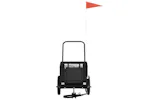 Vidaxl Pet Bike Trailer Black Oxford Fabric And Iron Vidaxl Pet Bike Trailer Black Oxford Fabric And Iron