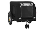 Vidaxl Pet Bike Trailer Black Oxford Fabric And Iron Vidaxl Pet Bike Trailer Black Oxford Fabric And Iron
