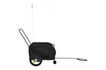 Vidaxl Pet Bike Trailer Black Oxford Fabric And Iron Vidaxl Pet Bike Trailer Black Oxford Fabric And Iron