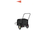 Vidaxl Pet Bike Trailer Black Oxford Fabric And Iron Vidaxl Pet Bike Trailer Black Oxford Fabric And Iron