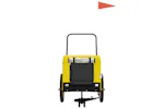Vidaxl Pet Bike Trailer Yellow And Black Oxford Fabric And Iron Vidaxl Pet Bike Trailer Yellow And Black Oxford Fabric And Iron