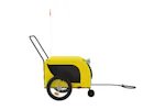 Vidaxl Pet Bike Trailer Yellow And Black Oxford Fabric And Iron Vidaxl Pet Bike Trailer Yellow And Black Oxford Fabric And Iron