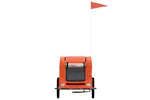 Vidaxl Pet Bike Trailer Orange Oxford Fabric And Iron Vidaxl Pet Bike Trailer Orange Oxford Fabric And Iron