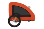 Vidaxl Pet Bike Trailer Orange Oxford Fabric And Iron Vidaxl Pet Bike Trailer Orange Oxford Fabric And Iron