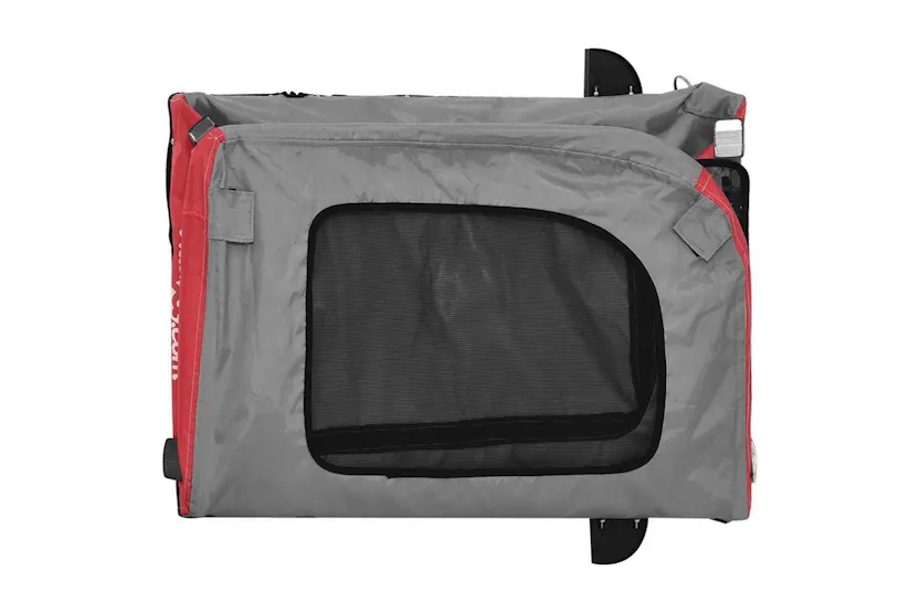 Vidaxl Pet Bike Trailer Red And Grey Oxford Fabric And Iron Vidaxl Pet Bike Trailer Red And Grey Oxford Fabric And Iron