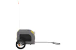 Vidaxl Pet Bike Trailer Yellow And Grey Oxford Fabric And Iron Vidaxl Pet Bike Trailer Yellow And Grey Oxford Fabric And Iron