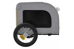 Vidaxl Pet Bike Trailer Yellow And Grey Oxford Fabric And Iron Vidaxl Pet Bike Trailer Yellow And Grey Oxford Fabric And Iron
