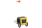 Vidaxl Pet Bike Trailer Yellow And Grey Oxford Fabric And Iron Vidaxl Pet Bike Trailer Yellow And Grey Oxford Fabric And Iron