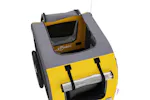Vidaxl Pet Bike Trailer Yellow And Grey Oxford Fabric And Iron Vidaxl Pet Bike Trailer Yellow And Grey Oxford Fabric And Iron