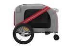 Vidaxl Pet Bike Trailer Orange And Grey Oxford Fabric And Iron Vidaxl Pet Bike Trailer Orange And Grey Oxford Fabric And Iron