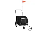 Vidaxl Pet Bike Trailer Black Oxford Fabric And Iron Vidaxl Pet Bike Trailer Black Oxford Fabric And Iron