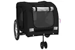 Vidaxl Pet Bike Trailer Black Oxford Fabric And Iron Vidaxl Pet Bike Trailer Black Oxford Fabric And Iron
