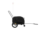 Vidaxl Pet Bike Trailer Black Oxford Fabric And Iron Vidaxl Pet Bike Trailer Black Oxford Fabric And Iron