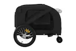 Vidaxl Pet Bike Trailer Black Oxford Fabric And Iron Vidaxl Pet Bike Trailer Black Oxford Fabric And Iron