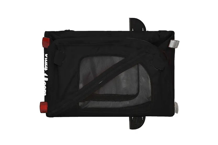Vidaxl Pet Bike Trailer Black Oxford Fabric And Iron Vidaxl Pet Bike Trailer Black Oxford Fabric And Iron