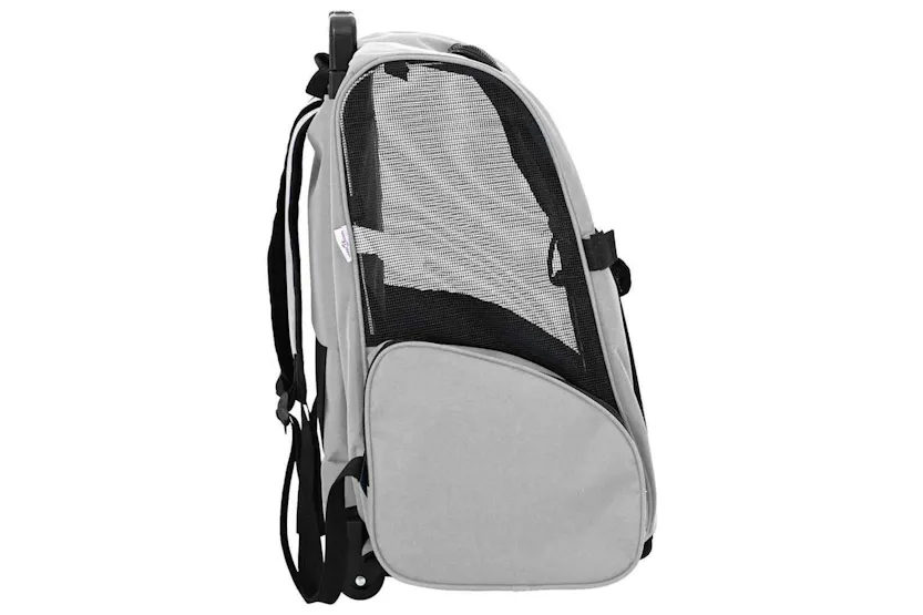 Vidaxl Pet Trolley 3-in-1 Design Grey 48x32x57-106 Cm Oxford Fabric Vidaxl Pet Trolley 3-in-1 Design Grey 48x32x57-106 Cm Oxford Fabric
