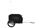Vidaxl Pet Bike Trailer Black Oxford Fabric And Iron Vidaxl Pet Bike Trailer Black Oxford Fabric And Iron