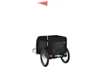 Vidaxl Pet Bike Trailer Black Oxford Fabric And Iron Vidaxl Pet Bike Trailer Black Oxford Fabric And Iron
