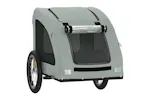 Vidaxl Pet Bike Trailer Grey Oxford Fabric And Iron Vidaxl Pet Bike Trailer Grey Oxford Fabric And Iron