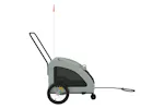 Vidaxl Pet Bike Trailer Grey Oxford Fabric And Iron Vidaxl Pet Bike Trailer Grey Oxford Fabric And Iron