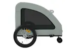 Vidaxl Pet Bike Trailer Grey Oxford Fabric And Iron Vidaxl Pet Bike Trailer Grey Oxford Fabric And Iron