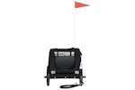 Vidaxl Pet Bike Trailer Black Oxford Fabric And Iron Vidaxl Pet Bike Trailer Black Oxford Fabric And Iron