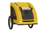 Vidaxl Pet Bike Trailer Yellow Oxford Fabric And Iron Vidaxl Pet Bike Trailer Yellow Oxford Fabric And Iron