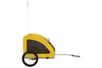 Vidaxl Pet Bike Trailer Yellow Oxford Fabric And Iron Vidaxl Pet Bike Trailer Yellow Oxford Fabric And Iron