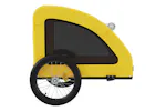 Vidaxl Pet Bike Trailer Yellow Oxford Fabric And Iron Vidaxl Pet Bike Trailer Yellow Oxford Fabric And Iron