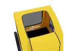 Vidaxl Pet Bike Trailer Yellow Oxford Fabric And Iron Vidaxl Pet Bike Trailer Yellow Oxford Fabric And Iron