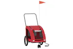 Vidaxl Pet Bike Trailer Red Oxford Fabric And Iron Vidaxl Pet Bike Trailer Red Oxford Fabric And Iron