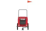 Vidaxl Pet Bike Trailer Red Oxford Fabric And Iron Vidaxl Pet Bike Trailer Red Oxford Fabric And Iron