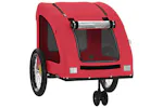 Vidaxl Pet Bike Trailer Red Oxford Fabric And Iron Vidaxl Pet Bike Trailer Red Oxford Fabric And Iron