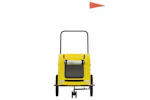 Vidaxl Pet Bike Trailer Yellow Oxford Fabric And Iron Vidaxl Pet Bike Trailer Yellow Oxford Fabric And Iron